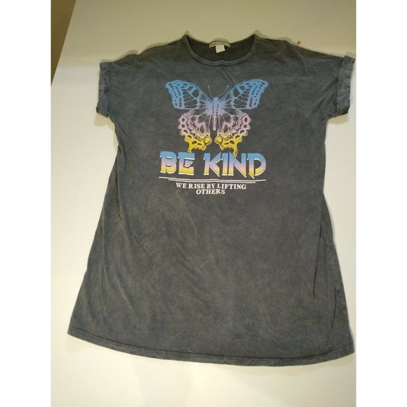 Freemarket by Flying Tomato BE KIND Graphic Tee Faded Black Small - Picture 2 of 5